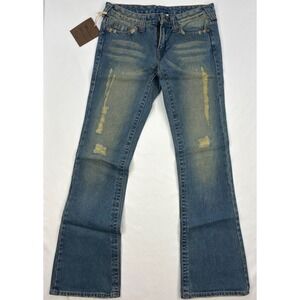True Religion Vintage Jeans 2004 Bootcut Section 500 Destroyed 29 ( RARE )